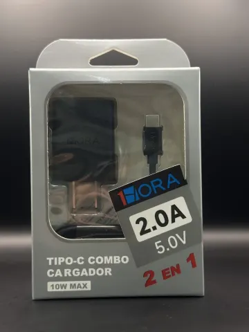 Cargador Tipo-C Combo 2en1 10W