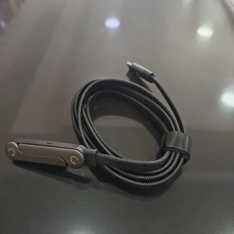 Cable USB-C Trenzado Premium Negro Carga Rapida 240W 1.5m